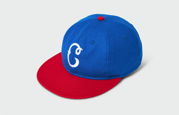 Cleveland Buckeyes Royal and Red Wool Vintage Flatbill