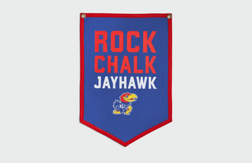 KU Jayhawks 'Rock Chalk' Mini Banner