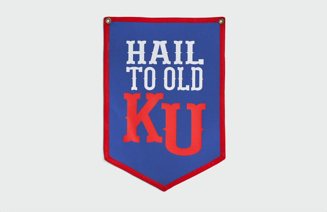 University of Kansas 'Hail to Old KU' Mini Banner