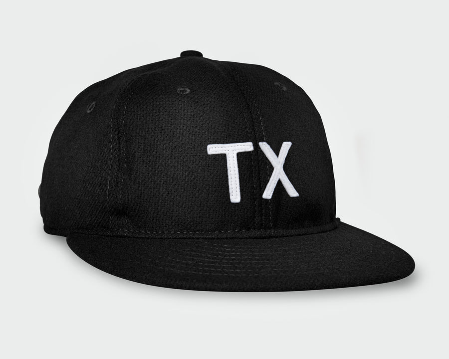 Black Vintage Flatbill Hat - Texas