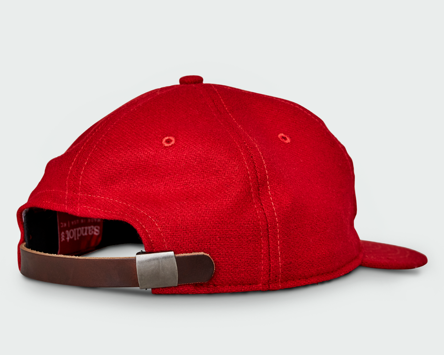 Red Vintage Flatbill Hat - Detroit