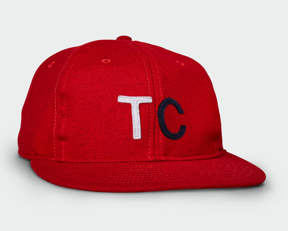 Red Vintage Flatbill Hat - Twin Cities
