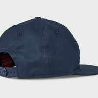 Navy Twill Vintage Flatbill Snapback Hat