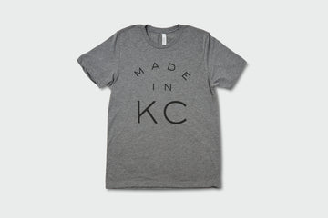Made in KC Crest Tee - Heather Grey