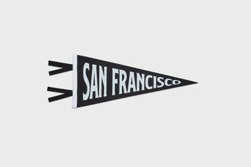 San Francisco Pennant - Black & White